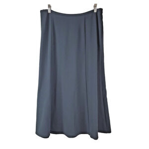 New J Jill Womens Medium Maxi Skirt Full Long Black‎ Midi Stretch Elastic Waist